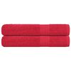 vidaXL Serviettes de sauna FROGN 2 pcs rouge 80x200 cm 360 g/m&sup2;