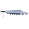 vidaXL Cadre de store manuel avec LEDs 3,5 x 2,5 m