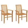 vidaXL Chaise de salle &agrave; manger 2 pcs Marron 62 x 55 x 94 cm