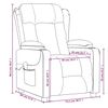 vidaXL Fauteuil de massage Jaune foncé Tissu