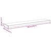 vidaXL &Eacute;tag&egrave;res murales flottantes 2 pcs gris 120x23,5x3,8 cm MDF
