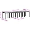 vidaXL Ensemble de salle &agrave; manger pour jardin 13 pcs Marron