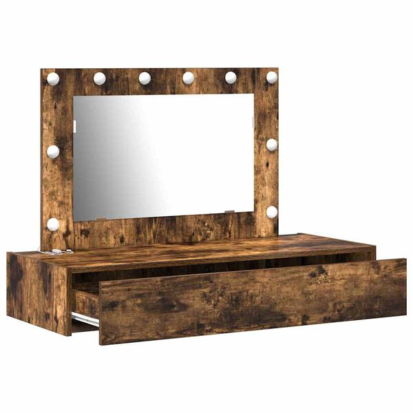 vidaXL Table de Toilette Marron 100 x 40 x 70 cm Bois d'ing&eacute;nierie
