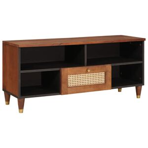vidaXL Meuble TV Marron 100 x 33,5 x 46 cm Bois de mangue massif