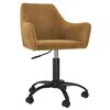 vidaXL Chaises pivotantes &agrave; manger lot de 6 Marron Velours