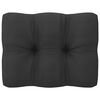 vidaXL Salon de jardin 8 pcs avec coussins Gris Bois de pin massif