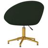vidaXL Chaises &agrave; manger lot de 2 vert fonc&eacute; velours