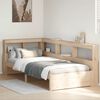 vidaXL Lit biblioth&egrave;que sans matelas 90x190 cm bois de pin massif