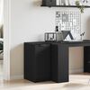 vidaXL Cabinet de Bureau Ch&ecirc;ne noir 33 x 50 x 75 cm Bois d'ing&eacute;nierie