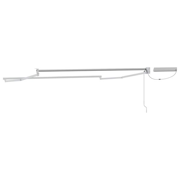vidaXL Cadre de store r&eacute;tractable &eacute;lectrique Blanc 3 x 2,5 m Acier