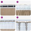 vidaXL Rideaux en velours 2 pcs Champagne 175 x 140 cm Velours