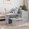 vidaXL Table console Gris b&eacute;ton 80 x 50 x 225 cm Bois d'ing&eacute;nierie