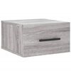 vidaXL Table de chevet murale sonoma gris 35x35x20 cm