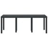 vidaXL Table de jardin pour repas Anthracite 200 x 100 x 73 cm