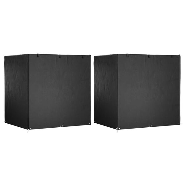 vidaXL Housses de balancelle 2 pcs 12 &oelig;illets 220x177x220 cm PE