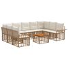 vidaXL Ensemble de canap&eacute;s d'ext&eacute;rieur 10 pc 9 place