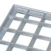 vidaXL Grille Argent 100 x 60 x 2 cm Acier galvanis&eacute; &agrave; chaud