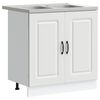 vidaXL Armoire de cuisine Kalmar Blanc 80 x 46 x 81,5 cm