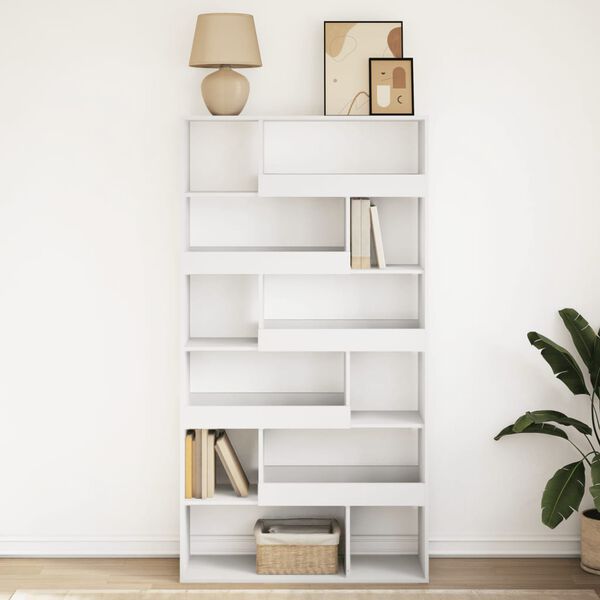 vidaXL Biblioth&egrave;que blanc 100x33x187,5 cm bois d'ing&eacute;nierie