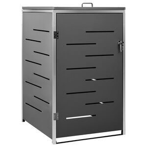 vidaXL Abri pour poubelle 69x77,5x115 cm Inox