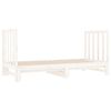 vidaXL Lit coulissant sans matelas blanc 2x(90x190) cm