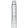 vidaXL Paniers &agrave; gabions arqu&eacute;s 30 pcs 300x30x140/160 cm fer galvanis&eacute;