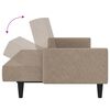 vidaXL Canap&eacute;-lit &agrave; 2 places Taupe Tissu microfibre