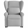 vidaXL Fauteuil inclinable de massage &eacute;lectrique gris nuage tissu