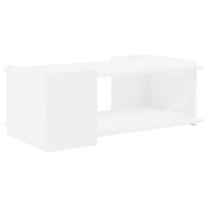 vidaXL Table basse Blanc 90 x 50 x 33 cm Bois d'ing&eacute;nierie