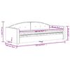 vidaXL Lit de jour avec matelas bleu 90x200 cm velours