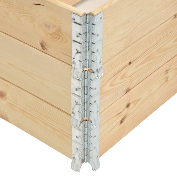 vidaXL Colliers de palette 3 pcs 50x150 cm Bois de pin solide