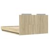 vidaXL Cadre de lit sans matelas ch&ecirc;ne sonoma 140x190 cm
