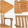 vidaXL Ensemble de salle &agrave; manger pour jardin 7 pcs Marron