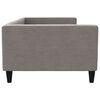 vidaXL Lit de repos taupe 100x200 cm tissu