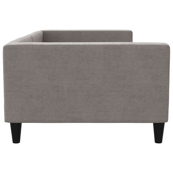 vidaXL Lit de repos taupe 100x200 cm tissu