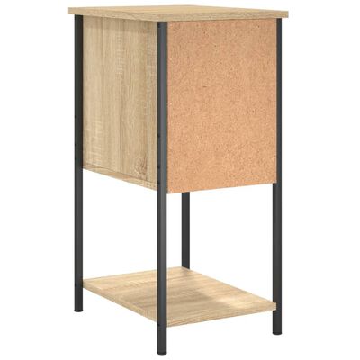 vidaXL Table de chevet chêne sonoma 32x42x70 cm bois d'ingénierie