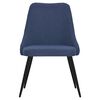 vidaXL Chaises &agrave; manger lot de 4 bleu tissu