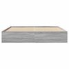 vidaXL Cadre de lit sans matelas sonoma gris 180x200 cm
