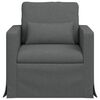 vidaXL Canap&eacute; Gris fonc&eacute;