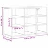 vidaXL Cabinet &agrave; chaussures avec &eacute;tag&egrave;re Bois ancien 77,5 x 30 x 51 cm