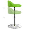vidaXL Chaise &agrave; manger pivotante lot de 2 vert similicuir