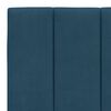 vidaXL Cadre de lit avec LED sans matelas Hanko bleu 160x200 cm velours