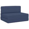 vidaXL Canap&eacute;-lit pliable Bleu 100 x 80 x 60 cm Tissu