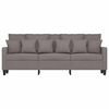 vidaXL Canap&eacute; &agrave; 3 places Taupe 180 cm Tissu