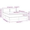 vidaXL Sommier &agrave; lattes de lit avec matelas Bleu 140x200 cm Tissu