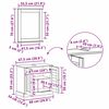 vidaXL Ensemble de mobilier de salle de bain 4 pcs Blanc antique