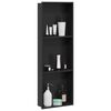 vidaXL Niche de Douche Noir 90 x 30 x 9,5 cm Acier inoxydable