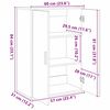 vidaXL Buffet 2 pcs Bois ancien 60 x 31 x 84 cm Bois d'ing&eacute;nierie