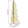 vidaXL Sapin de No&euml;l avec 100 LED Blanc chaud 120 cm Rotin