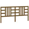 vidaXL T&ecirc;te de lit Marron miel 206x4x100 cm Bois massif de pin